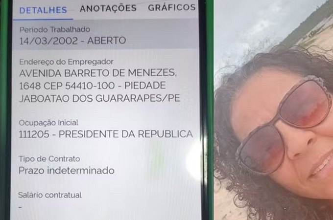 Técnica de enfermagem é registrada como presidente da República há 24 anos e descobre erro ao procurar emprego