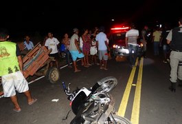 Motociclista fica ferido após se chocar com carroça em Traipu