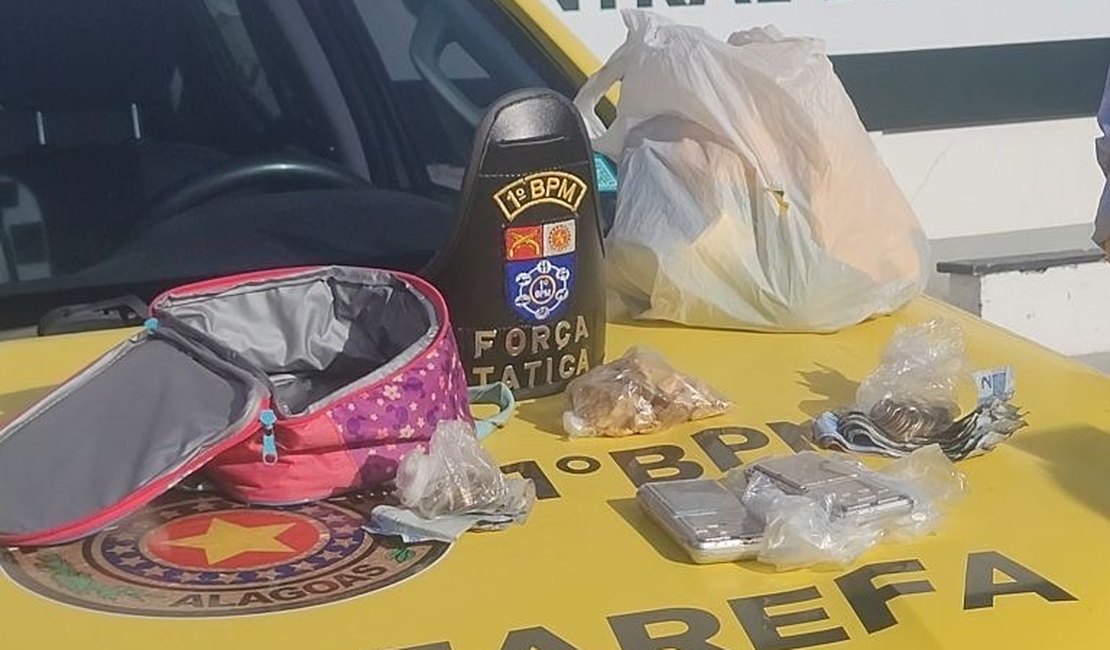 Força Tática do 1º Batalhão prende suspeito por tráfico de drogas no bairro da Levada