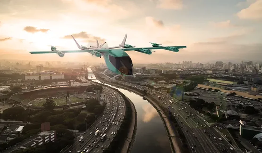 'Carros voadores' devem operar no Brasil em 2026 e Embraer espera 12,7 milhões de passageiros por ano