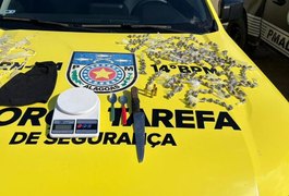 PM apreende mais de meio quilo de drogas em ações contra o tráfico no interior de Alagoas