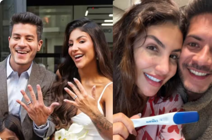 Jheny Santucci anuncia separação de Arthur Aguiar após 3 meses de casamento