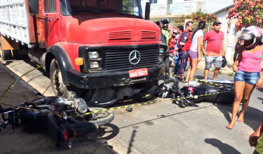 Motociclista morre e outro fica gravemente ferido em acidente em Arapiraca