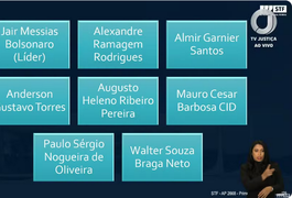 Moraes apresenta slides e diz que Bolsonaro era líder de organização criminosa