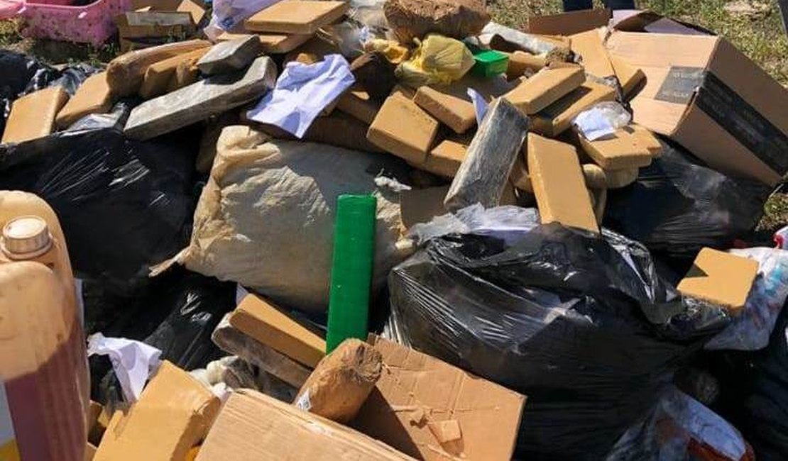 Mais de 600 quilos de substâncias entorpecentes são incinerados pela Polícia Civil em Arapiraca