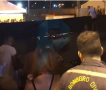 VÍDEO. Camarote desaba e deixa feridos em maior festa à fantasia do país