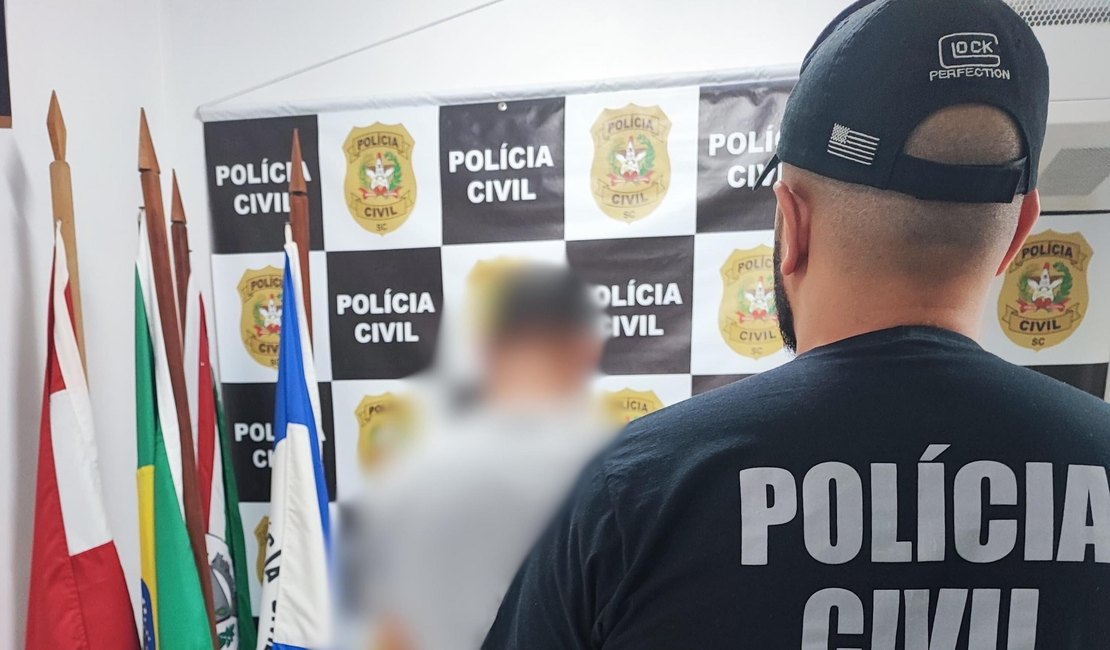 Polícia Civil prende em Santa Catarina foragido acusado de tráfico de drogas em Alagoas