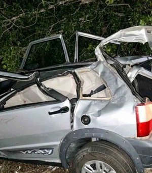 Ultrapassagem equivocada resulta em colisão de veículos e três pessoas feridas no Sertão de Alagoas