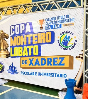 Copa de Xadrez Monteiro Lobato reúne 53 colégios de 13 cidades, em Arapiraca