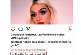 Pabllo Vittar comenta na web boatos de que teria engravidado bailarina