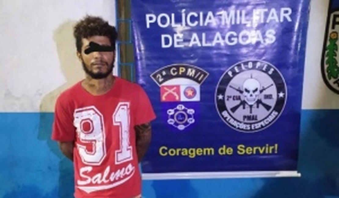 Polícia prende suspeito que fugiu de operação por telhados no interior de Alagoas