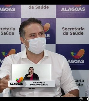 Governador de Alagoas anuncia renovação do decreto de Distanciamento Social Controlado por mais sete dias