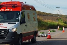 Homem é atropelado e morre em trecho da AL-105, no interior do estado