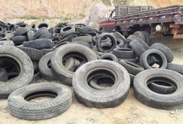 Estado recolhe mais de oito mil pneus sem serventia nos municípios alagoanos